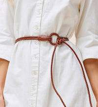 Cleobella - Women's Loop Woven Leather Belt