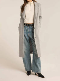 Z Supply Fountain Avenue Coat in heather grey - women's jacket