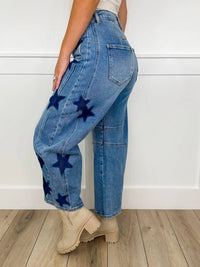 Blakeley - Krystal High-rise Cropped Barrel Leg Jeans