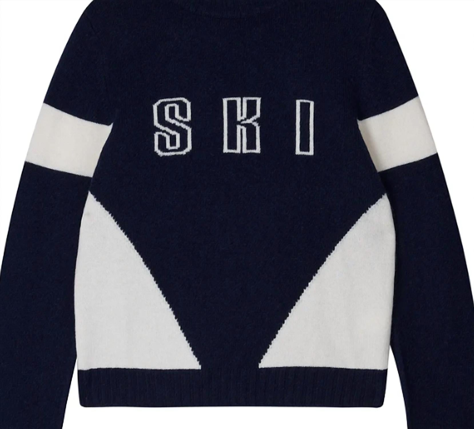 Jumper1234 - Women's Contrast Ski Turtleneck Sweater
