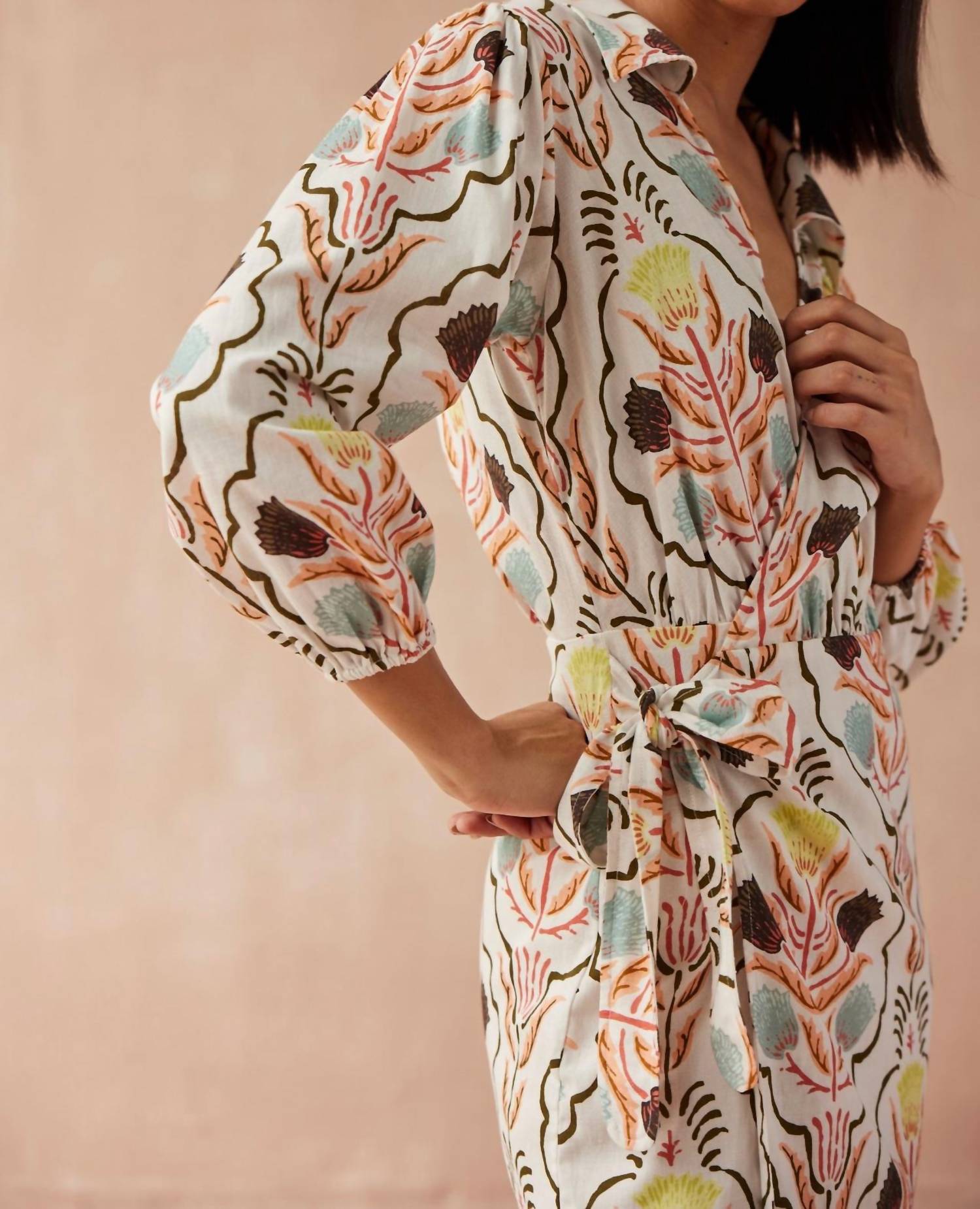 OMIKA Avery Mini Dress in kirini meadow - women's dress