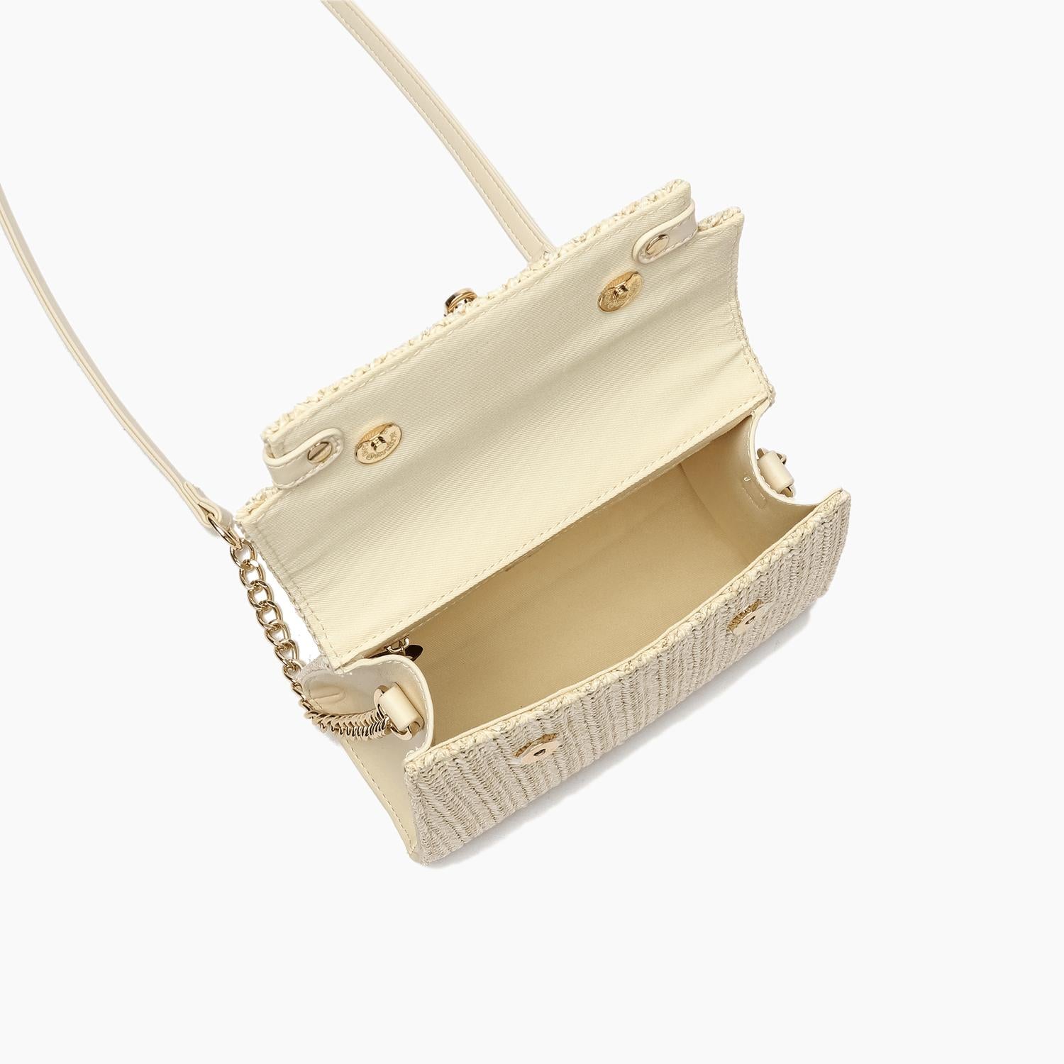 Like Dreams - Women's Neo Pastel Straw Crossbody Bag