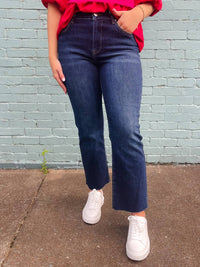 Risen - Salem Mid Rise Straight Leg Jeans