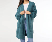 Coco + Carmen - Summit Cable Knit Open Cardigan
