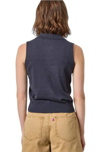 Lilla P - Sleeveless Polo Sweater Tank Top