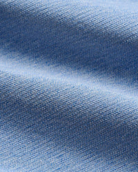 JOHNNIE-O Hanks Quarter Zip Top in lapis - men's sweater - detail view