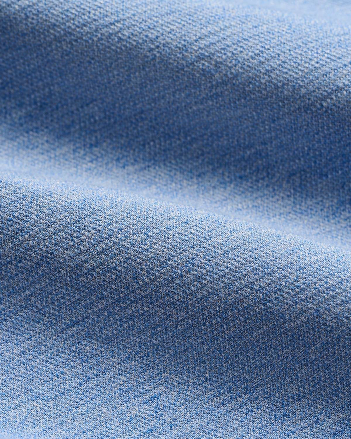 JOHNNIE-O Hanks Quarter Zip Top in lapis - men's sweater - detail view