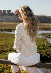 Dylan - Charlotte Cable Crew Sweater