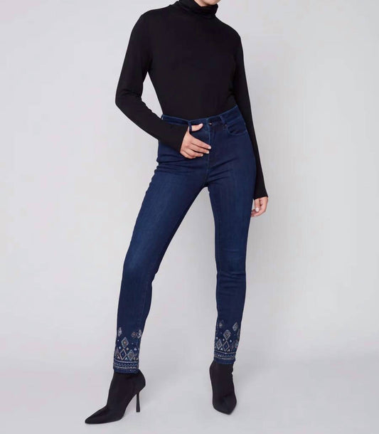 Charlie B - Stetch Embroidered Slim Leg Jeans