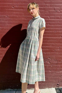 Rose Velvet - Hope Cotton Plaid Dress