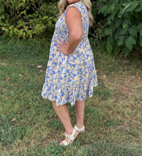 SHE + SKY The Fleur Belle Dress in blue - women's dress - alternate view
