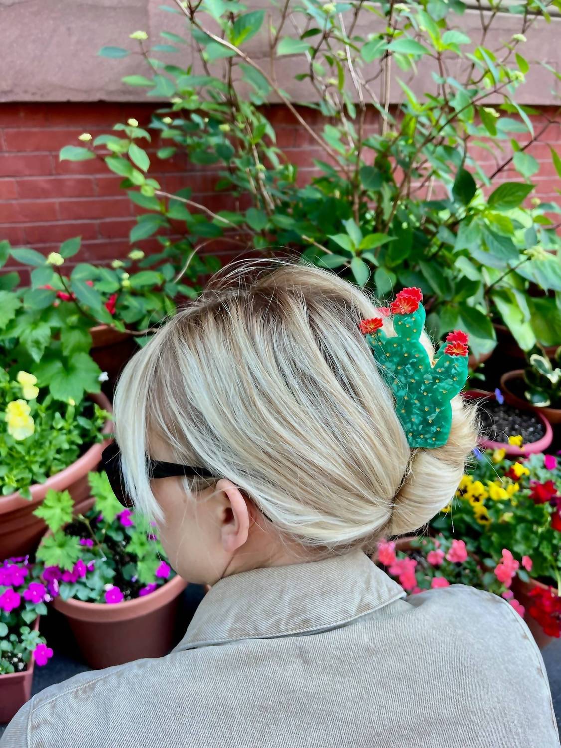 Solar Eclipse - Women's Prickly Pear Cactus Claw Clip