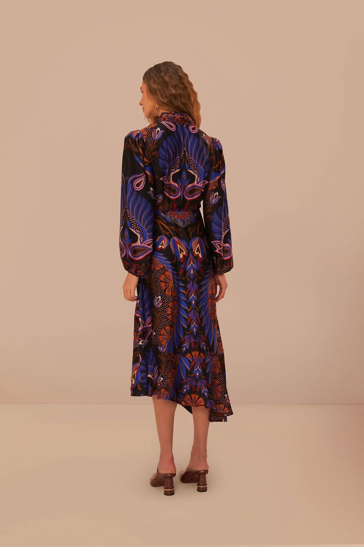 Farm Rio - HEART FOREST WRAP MIDI