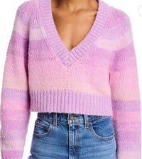 LoveShackFancy Barbarelle Pullover Sweater in sugar plum - women's sweater