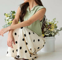 Lelis - Breeze Sleeveless Cotton Knit Button-front Vest