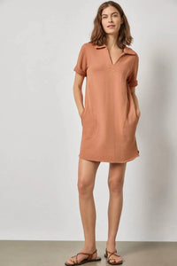 Lilla P - Raw Hem Terry Dress