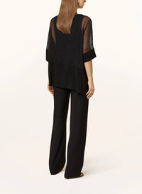 Joseph Ribkoff - Mesh & Silky Knit Cocoon Top