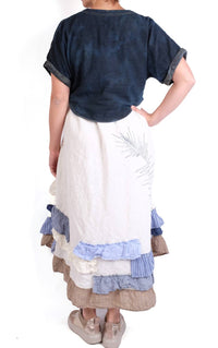 Mara Gibbucci - Ruffle Sleeveless Linen Dress