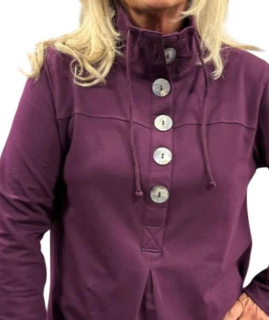 Lulu-B - Button Down Sweatshirt