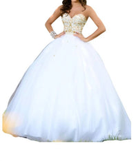 Karishma Creations - Beaded Tulle Prom Dress