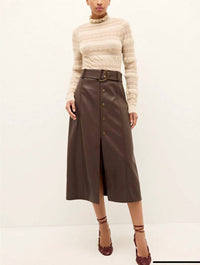 Marie Oliver Chelsea Midi Skirt in walnut - women's skirt