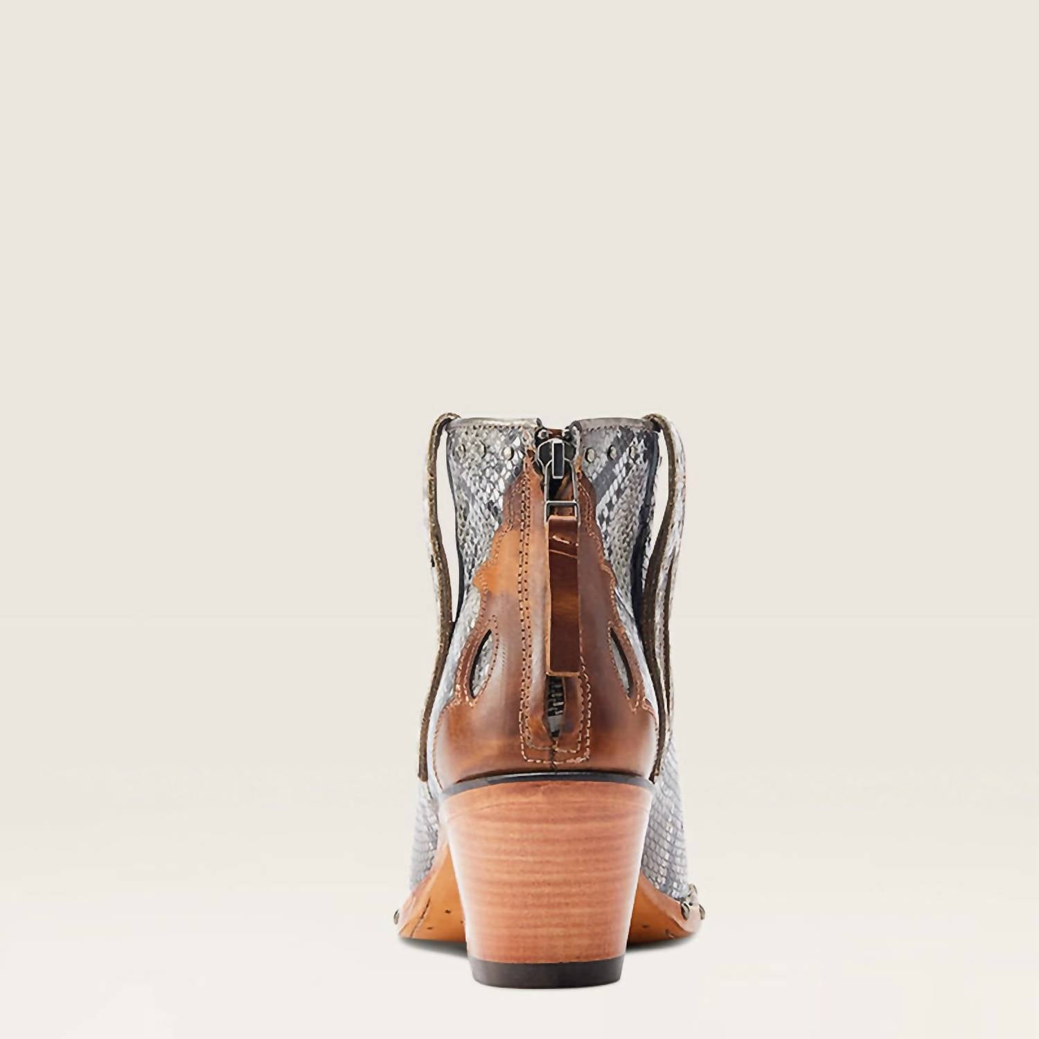 Ariat - Women's Greeley Western Leather Snake Bootie