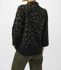 Joseph Ribkoff - Embellished Animal Print Sweater Top