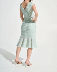 Joseph Ribkoff - Cascade Knit Flounce Dress