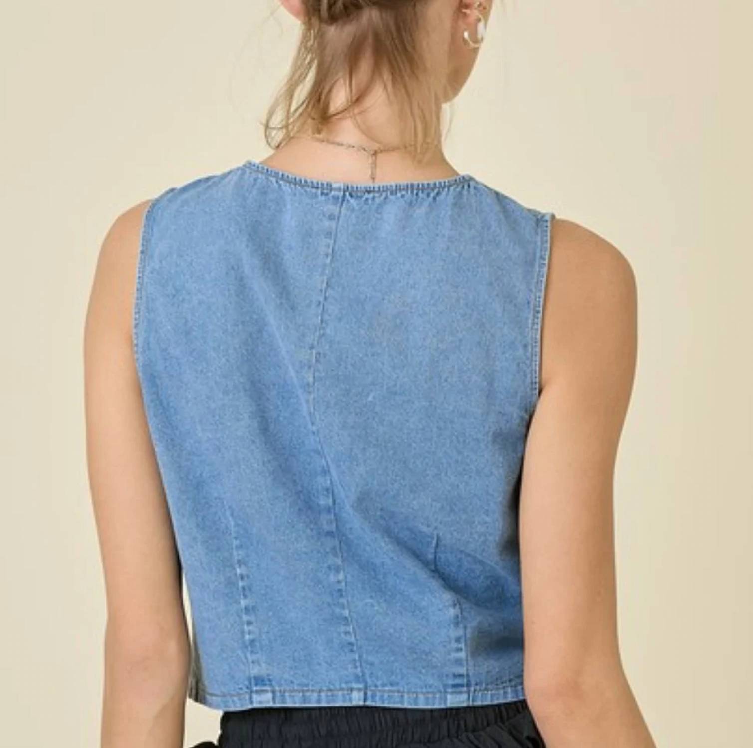 Day + Moon - Front Ties Vest