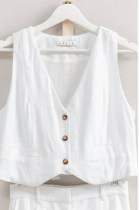 Hyfve - Rayon Linen Vest Short Set