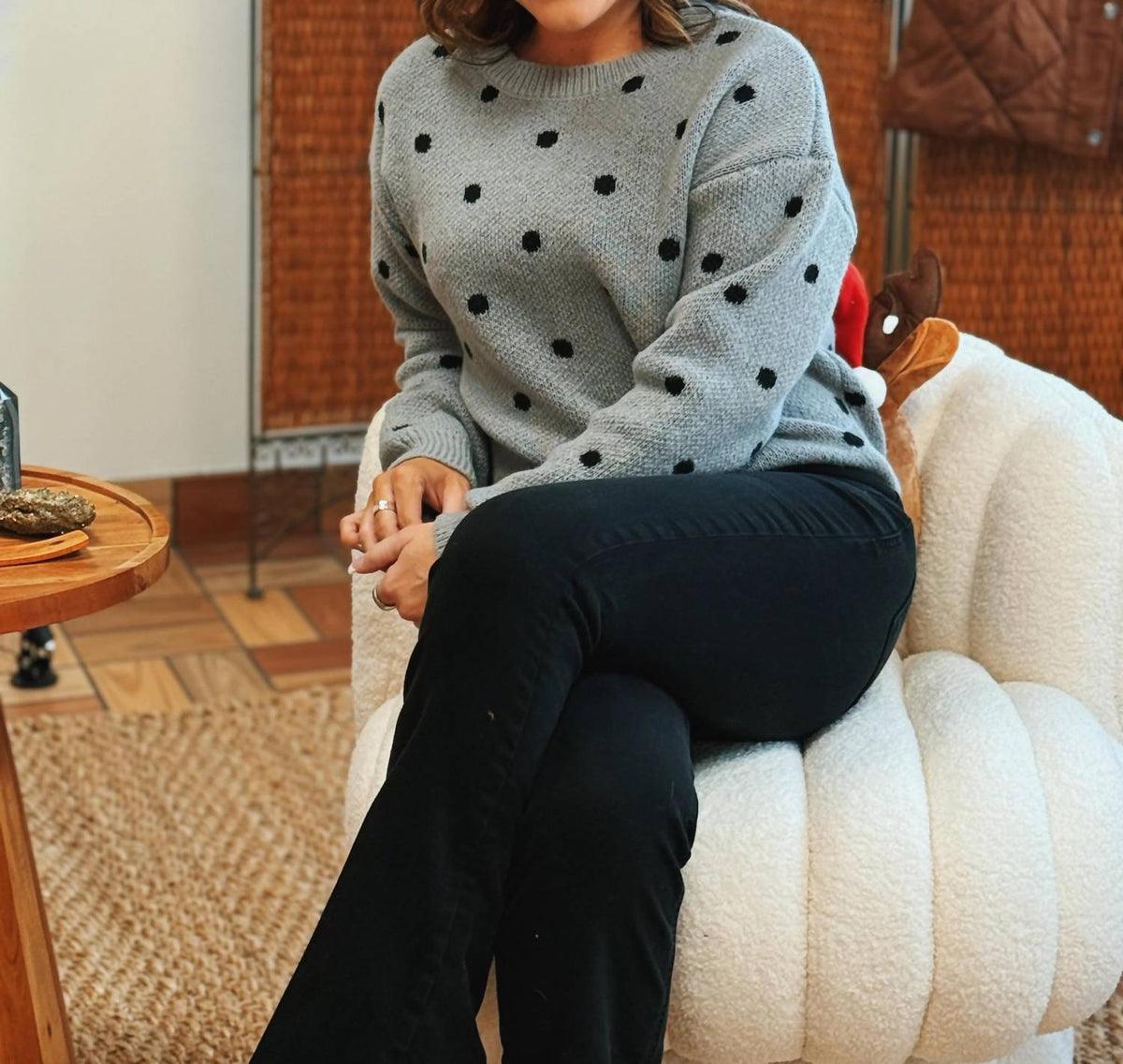 Masyal - The Meadowlight Dot Long Sleeve Sweater