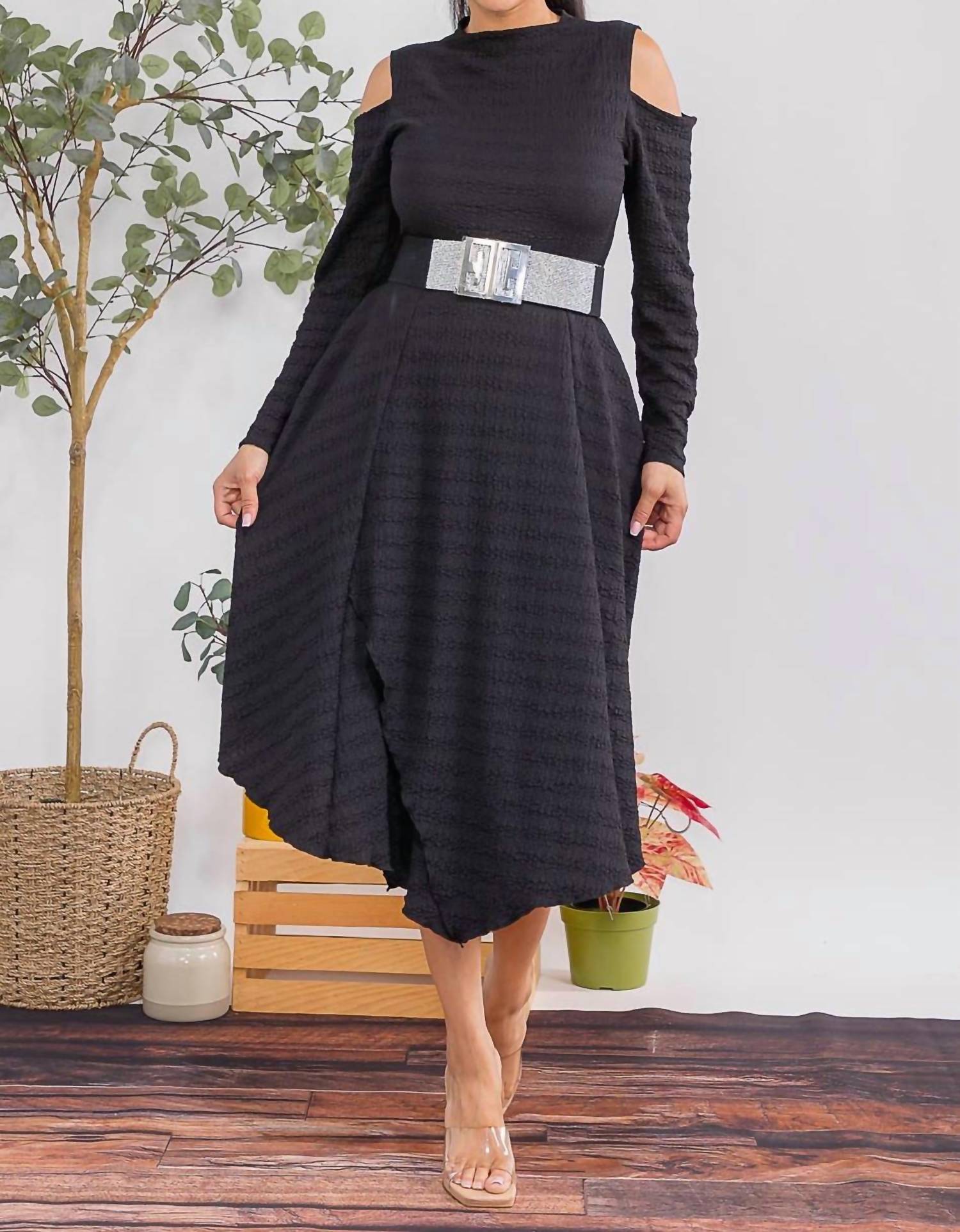 Karen T Design - Bubble Textured Midi Dress