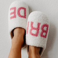 Katydid - Women's Bride Fuzzy Slippers