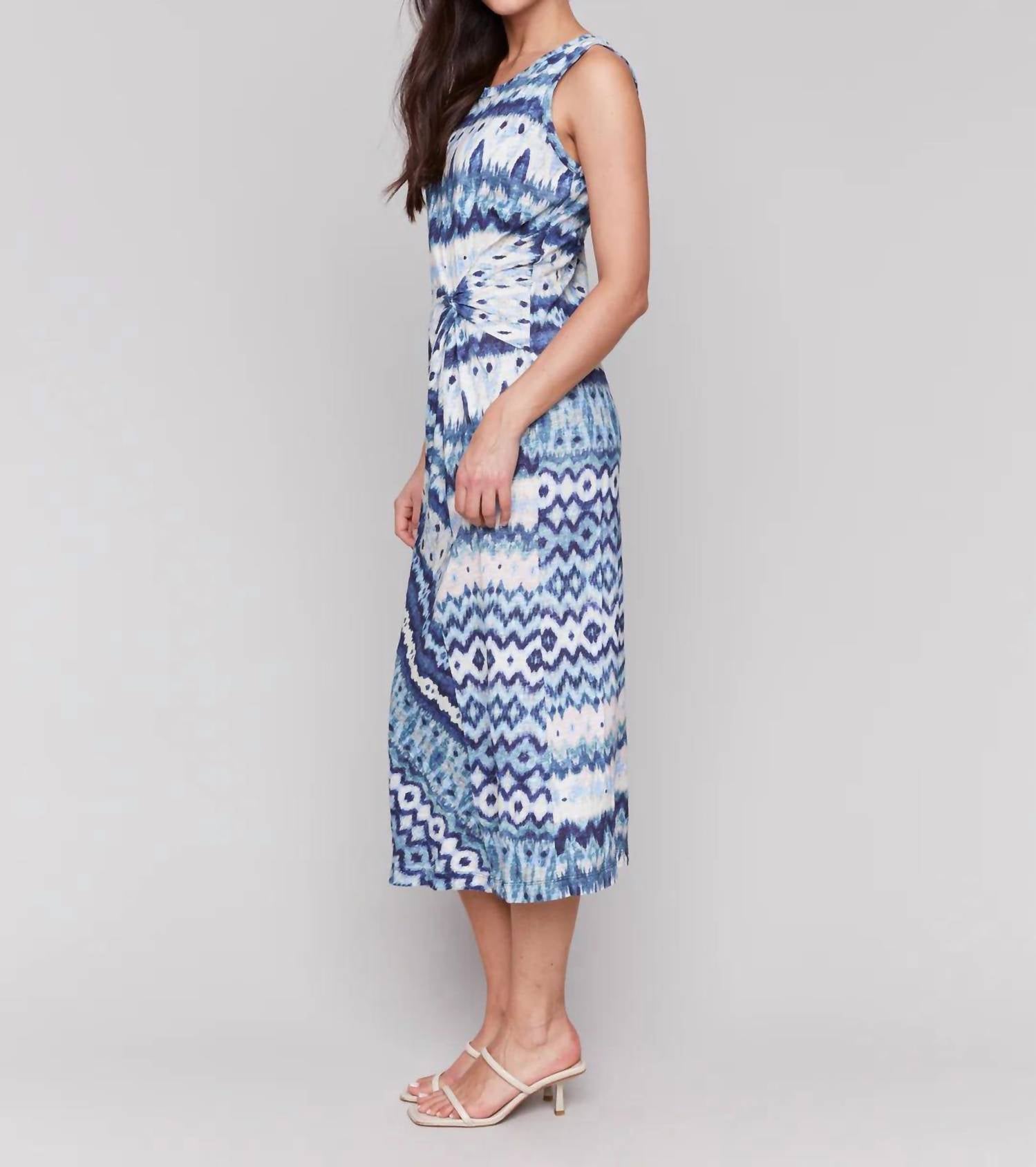 Charlie B - Faux Knot Detail Round Dress