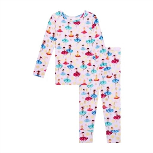 Posh Peanut - Girl's Adalyn Long Sleeve Basic Pajamas