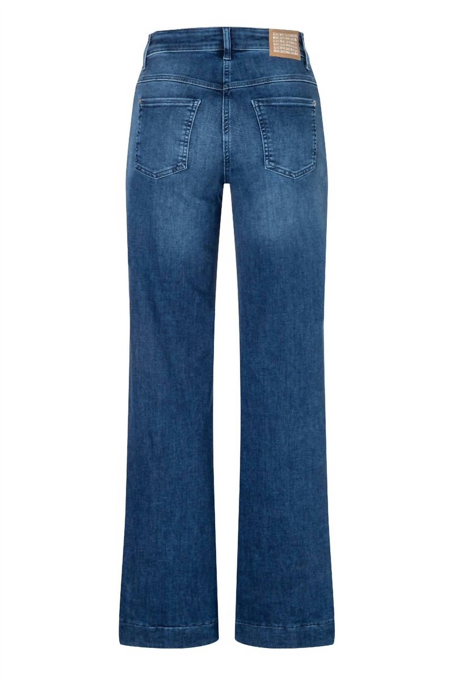 MAC Jeans Double Wide Galon Jeans in blue - women's jeans - view 5