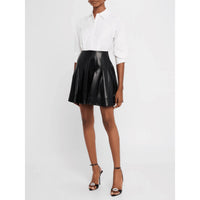 Simkhai - Padma Poplin Faux Leather Combo Mini Dress