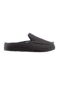 Isotoner - Men's Faux Woolen Grady Moccasin Hoodback Slippers
