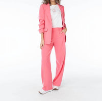 ESQUALO Brigitt City Three Quarter Sleeve Blazer in strawberry - women's jacket - view 4