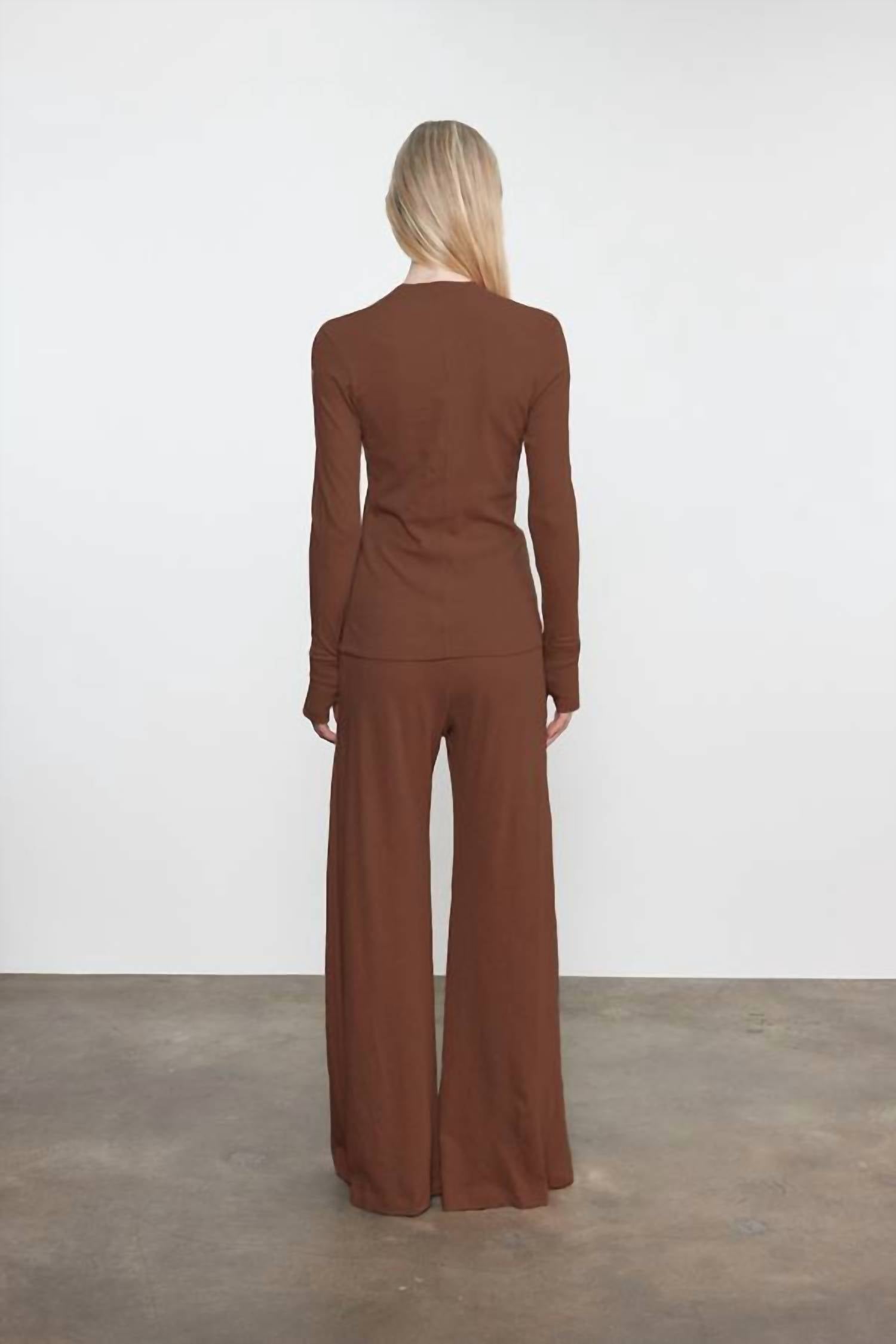 Enza Costa - CASHMERE EASY CUFFED U TOP