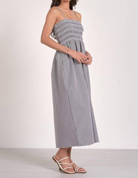 Elan - Seersucker Midi Dress