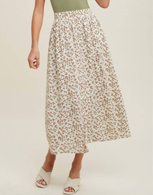 Wishlist - Floral Buttoned Maxi Skirt