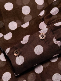 Cara Cara - Chili Polka Dot Linen-silk Shirt