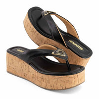 Andrea - Women's Cork Platform Wedge Sandals