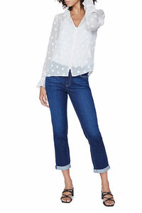 Paige - Brigitte Boyfriend Straight Cuffed Hem Jean