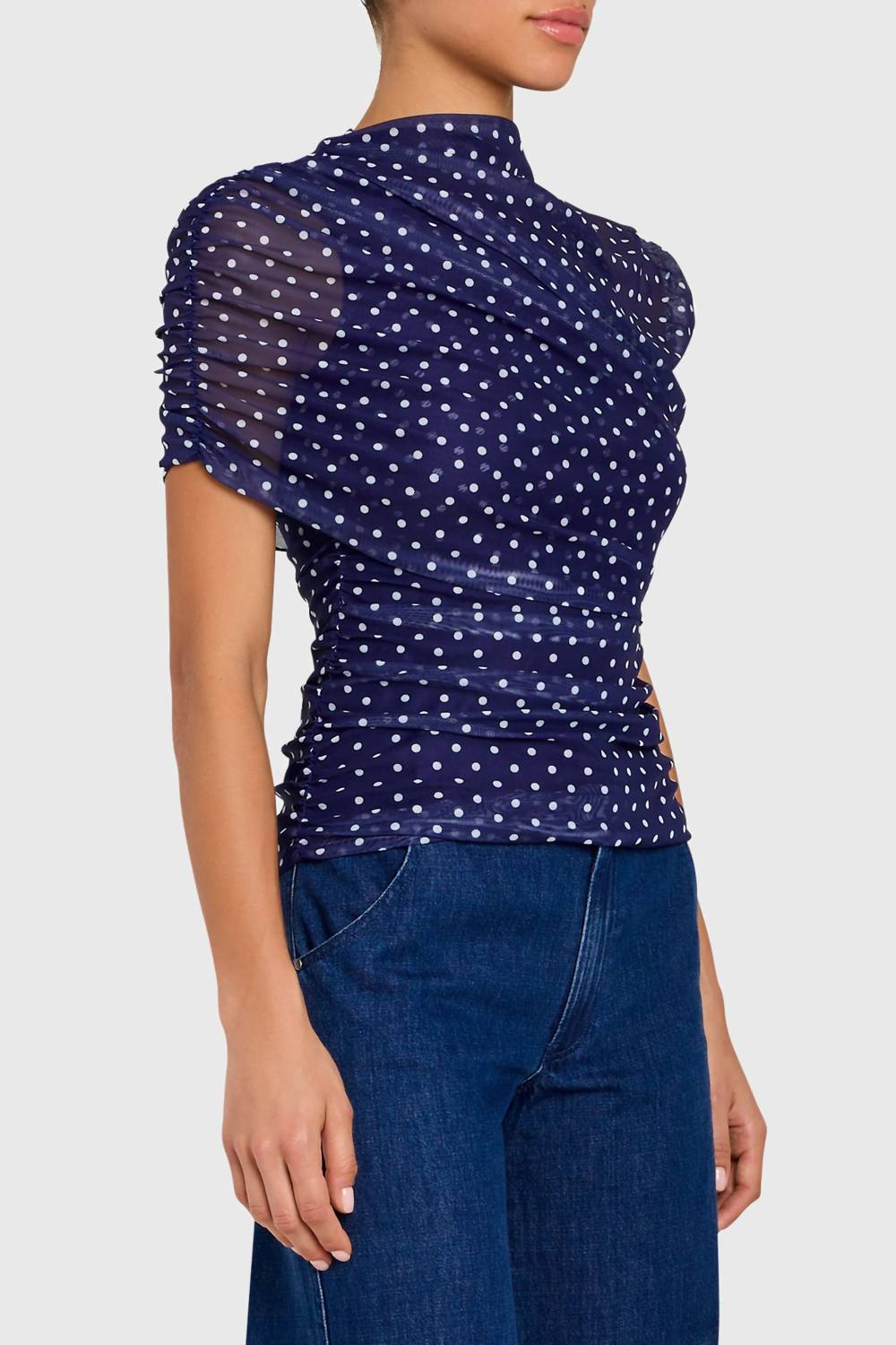 Amanda Uprichard - Evianna Polka Dot Top