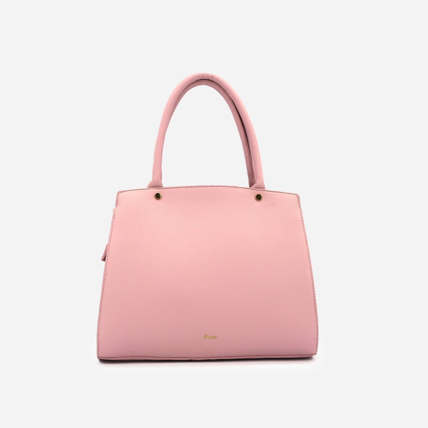 Like Dreams - Women's Crossi Elegance Large Bow Vegan Leather Satchel