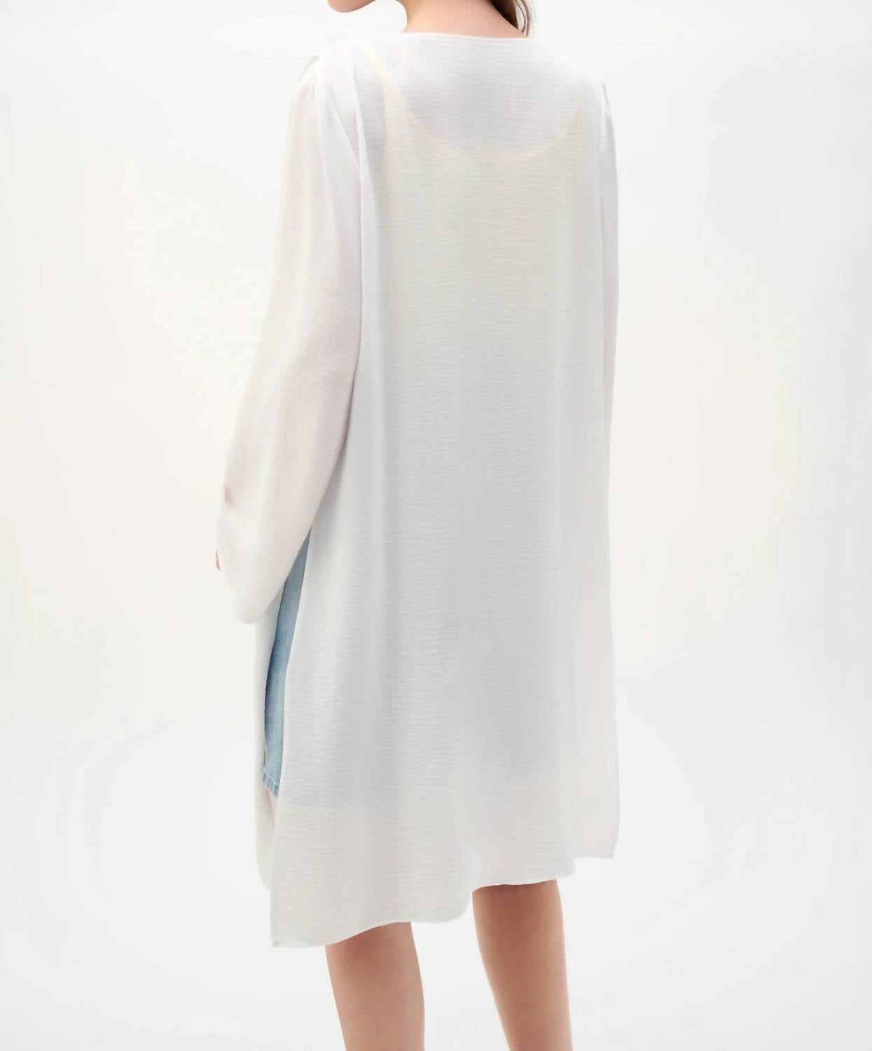 Joseph Ribkoff - Open Front Gauze Longline Cover-up