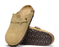BIRKENSTOCK Women's Boston Regular Footbed Clog in latte cream - women's shoe