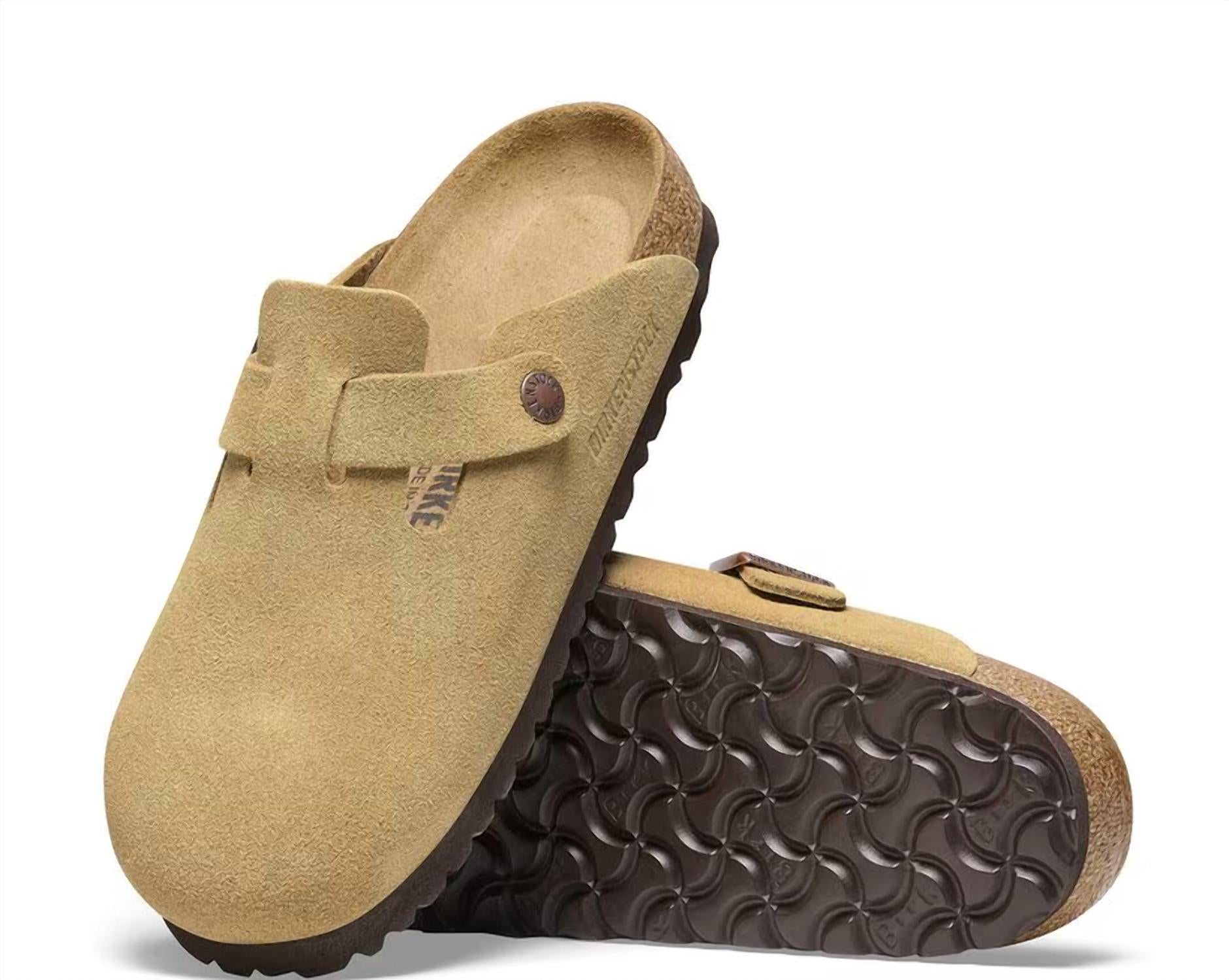 BIRKENSTOCK Women's Boston Regular Footbed Clog in latte cream - women's shoe